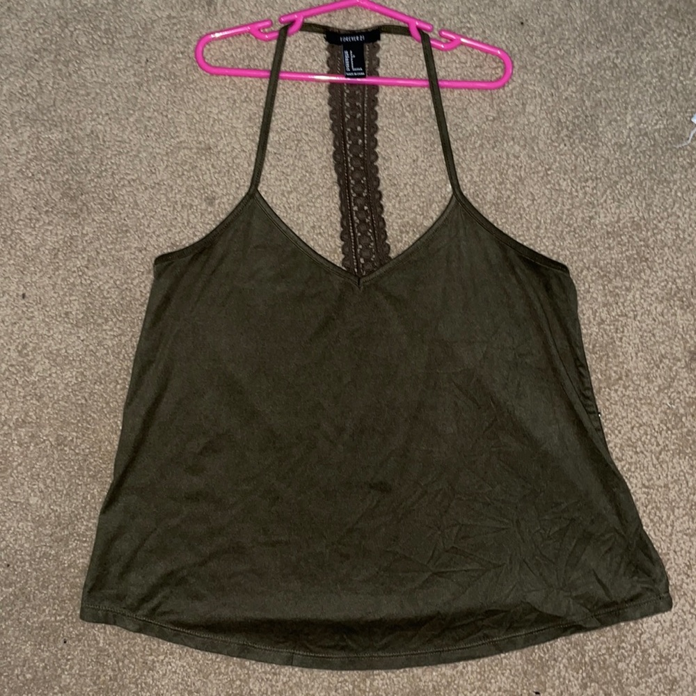 Forever 21 Green Tank Top
